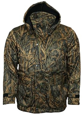 Dallaswear Mossy Oak Shadow Grass Men's Camo Anorak Jacket | Men's Camouflage Coat | Fishing & Hunting Jacket | L, Alpha, Regular, Regular