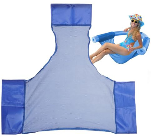 Sedia da piscina per piscina rete, sedia a maglie da nuoto per nuoto per nuoto, sedia da nuoto borse da pasta, sedia ad acqua piscina galleggianza da piscina (senza tubo in schiuma)