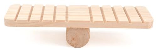 HEMOTON Balancín de Madera para Hámster y Mascotas Pequeñas Juguete Masticable Natural para Diversión y Ejercicio Jaula para Hámster Ratón y Ardilla