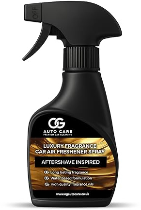 OG Auto Care Milli | Aftershave Inspired Car Fragrance Spray – 250 ml Car Air Freshener For men – Strong, Long-Lasting, Quick-Dry, Non-Aerosol Air Freshener – UK Brand