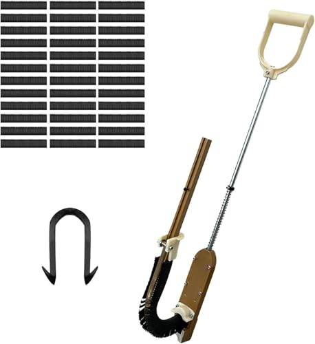 Agrafeuse pour chauffage au sol, 1980 agrafes pour panneaux en mousse incluse, pistolet agrafeur pour tuyaux de chauffage au sol, utilisation à une main, agrafes 1,65 pour panneaux en mousse 1 et 2