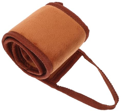 Balacoo Bräunungsrückenapplikator aus Plüsch mit Griff Wiederverwendbarer Rückenlotion Applikator für Damen Geeignet für Sonnencreme und Ätherische Öle Braun 1 Stück
