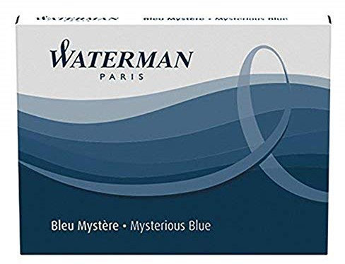 Waterman Large Capacity Blue/Black Ink Cartridge for Fountain Pen - Pack of 30