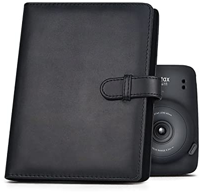 Rieibi - Álbum de fotos (128 bolsillos), piel sintética para cámara instantánea Fujifilm Instax Mini Evo/11/8/9/7s/25/70/90, álbum de fotos colorido brillante para Polaroid