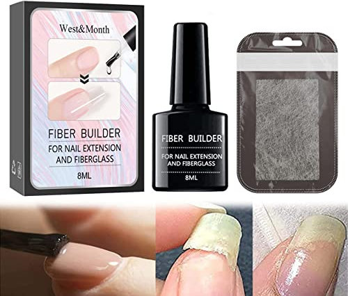 Nail Glue Instant Cracked Nail Repair Gel, Nail Treatment Repair Gel, Nail Repair Glue for Broken Nails, Nail Strengthener Fixer and Hardener for Nail Extensions Sculpture Gel (8ml)