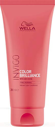 Wella Professionals Invigo Color Brilliance Vibrant Color Conditioner - Boost Shine, Vibrancy & Hair Colour Protection - Hair Care for Fine & Medium Hair 200ml