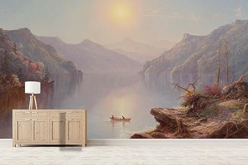 Personalizar papel tapiz fotográfico montañas, bosques y lagos papel tapiz mural paisaje pintura al óleo papel tapiz dormitorio infantil papel tapiz decoración de pared