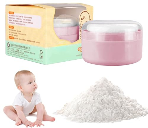 Estuche para polvo – Soplo de polvo corporal y contenedor | Contenedores de polvo corporal, de polvo de baño para niños pequeños, estuche de polvo cosmético para el cuerpo del bebé y estuche para