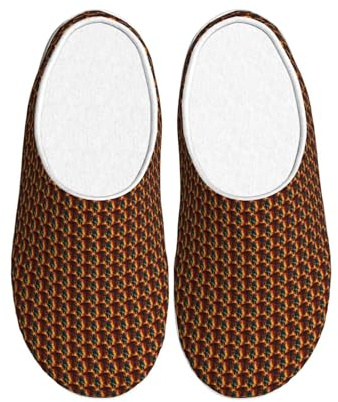 ZTPOWQA Firefighter Fireman Flame Print Practical Anti Pilling Washable Slippers Women Men TPR Sole Indoor Outdoor shoes