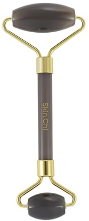 Skin Chi Roller Massage Tool Dual Ended - Facial Massage Tool for Women & Men Skincare - Face Massager Anti Ageing Facial Device for Sculpting, Lifting, Product Absorption (Agate)
