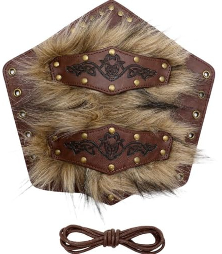 Dinntty Viking armband medeltida arm manschetter viking steampunk läder handledsskydd armskydd för halloween cosplay