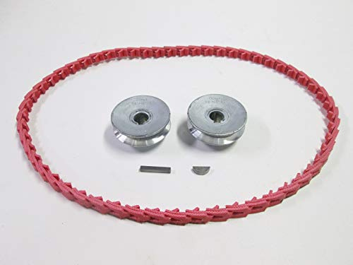 Craftsman Table Saw Belt & Pulley Kit with 2 1/2 Pulleys, Keys, & Fenner PowerTwist