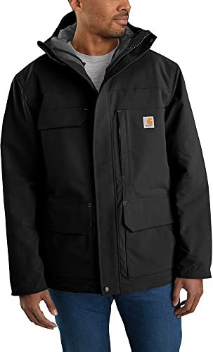 Carhartt Men's Super Dux™ Relaxed Fit Insulated Traditional Coat, BLACK, XL