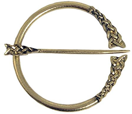 Grand doré Vintage Viking broche médiévale nordique broche accessoires pour hommes ceinture écharpe boucle manteau cape épingles