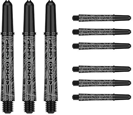 Target Darts Unisex's 3 x Ink Design Pro Grip Dart Shafts-9 in Total, Black, Intermediate