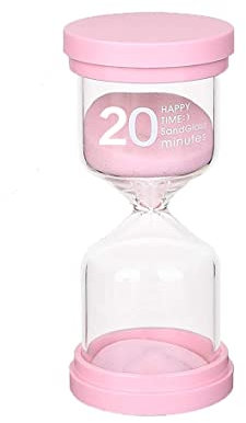 Sanduhr 20 Minuten Grün für Kinder - Glas Timer, Kinderuhr, Dekorative Uhr, Zeitmesser für Küchen, Klassenzimmer, Zuhause, Büros - Eine Stunde Lange Zeit