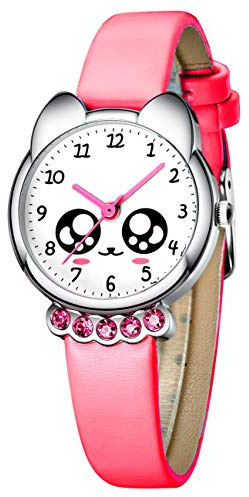 CIVO Barnklocka, flicka, pojke, barnarmbandsur analog kvartsur, inlärningsklocka, barnklocka, set, lärande armbandsur med titelövningar, barnklocka för flickor, lärande handledsklockor med