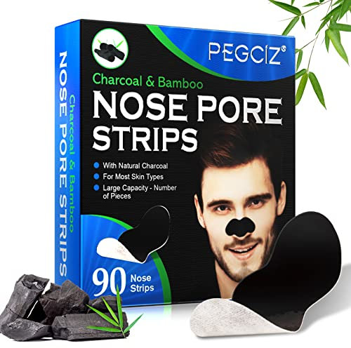 Nose Strips for Blackhead Remover, 90 Pcs Pore Strips for Blackheads, Deep Cleansing Nose Strips Blackhead, Face Blackhead Remover Strips for Men