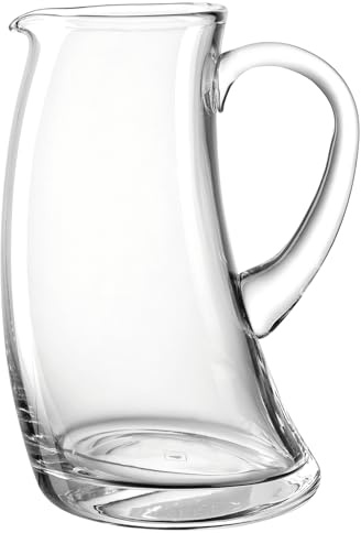 LEONARDO HOME Swing Krug - Wasserkaraffe aus hochwertigem Glas - Inhalt 1,2 Liter - Spülmaschinenfest, robust - Transparente Glaskaraffe, 070715