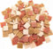 Quarz-Mosaikfliesen,500g, 2 cm, mehrfarbige Mosaiksteine, Steine für DIY-Mosaikherstellung, Handwerk, Hobby, Kunst, Heimdekoration (Mix Orange)