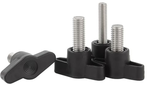 QIRUIRED Lot de 4 vis moletées M8 x 15 mm, tête en acier inoxydable 304, diamètre 36 mm, poignée en forme de Z, poignée moletée