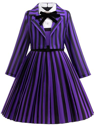 Xefenki Costume Enid pour filles, robe d'Halloween, cosplay, fête d'anniversaire