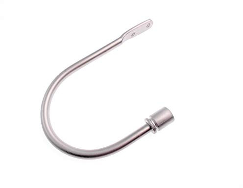 DécoProfi 1 Paar Raffbügel Cottage aus Metall für 16mm-Endstücke, matt-Silber