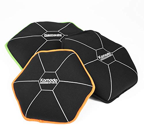 KOMODO 10kg Soft Weight Plates Set - 3 Neoprene Weighted Sand Bags