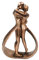 Aoneky Statuetta in Resina di Coppia che si Bacia | Regalo per Anniversario di Matrimonio | Statuetta Decorativa Minimalista per Camera, Letto, Casa, Ufficio