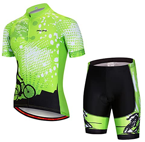 Hotlion Men's Cycling Jersey Set Summer Cycling Clothing Suit Pro Team Bike Clothes Road Biking Outfits Bicycle Kit for Men