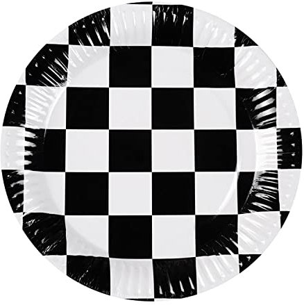 Boland 44747 - Platos de Fiesta Racing, 10 Unidades, tamaño 23 cm, vajilla para Fiesta, 100% Papel, cumpleaños, Fiesta temática