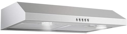 SNDOAS Under Cabinet Range Hood,30 inch Ductless Range Hood Alterable to Ducted,Stainless Steel Kitchen Exhaust Hood with 700CFM, 3-Speed Fan,Stove Vent and Oven Hood with Button Control