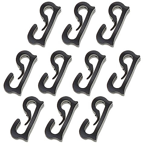 10 x Nylon-Haken, Camping-Karabinerschnallen, Zelt-Zubehör, Multifunktionshaken, Campingausrüstung