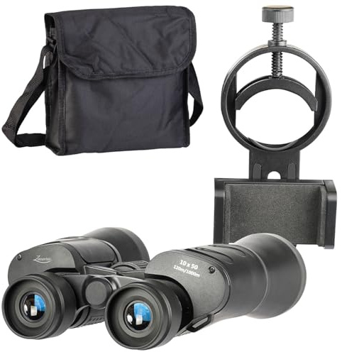 Zavarius Feldstecher: Fernglas mit Eagle-Eye-Technologie, 10x50, BAK4, 2 mm HD-Augenmuscheln (Hochleistungsfernglas, Feldstecher Fernglas, Handy)