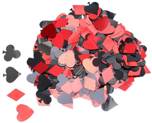 VALICLUD Scarti Di Poker Decorativi in Plastica Per Tavoli Per Matrimoni Compleanni e Feste Inossidabile Sicuro e Durevole Per Decorazioni Uniche e Speciali