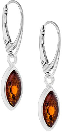Copal Boucles DOreilles Femme En Véritable Ambre Et Argent Sterling De Haute Qualité 925