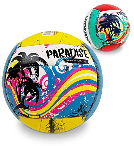 Mondo Toys - Pelota Voleibol BEACH VOLLEY PARADISE - Producto Oficial - Talla 5 - 270 g - 3 Colores Surtidos - 13573