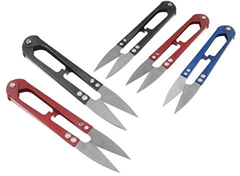 Lot de 10 ciseaux de récolte en acier inoxydable - Ciseaux à bijoux - Ciseaux à feuilles - Ciseaux de récolte - Ciseaux à bonsaï - Ciseaux à plantes - Ciseaux à roses - Bricolage