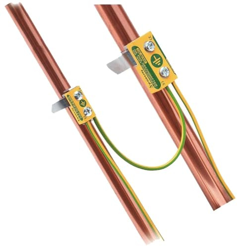 Collier d'équipotentialité pour support Ø 32 à 100mm (à l'unité) fil de terre 2.5mm² - 2x16mm² CATU COL32100