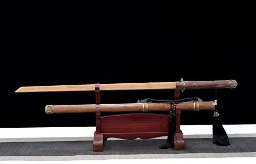 STARMS 110 cm Tang Dao Aus Natürlichem Bambus, Chinesische Klassische Schwerter Mit Scheide, Handgefertigtes Handwerk Für Kendo-Training, Cosplay, Display, Sammeln