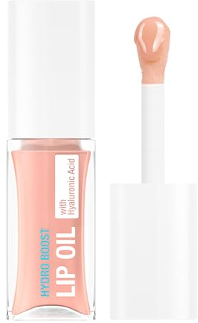 Neutrogena Hydro Boost Tinted Lip Oil with Hyaluronic Acid, Hydrating and Nourishing Lip Oil for Fuller Looking Lips, Light Pink, .2 fl. Oz