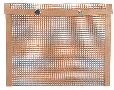 Sunicon Grillpåsar, Non Stick Stora BBQ Grillpåsar Återanvändbara Fiberglass Mesh Non Stick Högtemperaturbeständiga BBQ-påsar