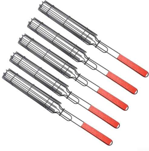 Panier de barbecue à long manche en acier inoxydable pour une cuisson sûre