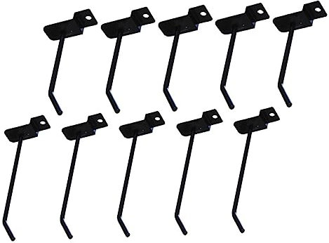 Alipis 12pcs Groove Board Hook Iron Board Shelf Hooks for Supermarket for Hanging