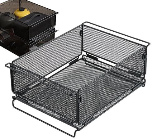 Cushangty Paniers de Rangement en Fil Métallique | Stockage De Paniers En Fil Métallique Pliables Et Résistants,Tables Et Accessoires Pour Congélateur Armoire Légumes Fruits Restaurant Camping