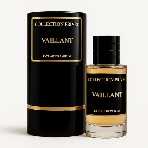 Collection Privée – Vaillant -Extrait de Parfum Homme 50 ml - Parfum de Luxe Longue Tenue - Notes Sensuelles de Vanille, Ambre & Musc