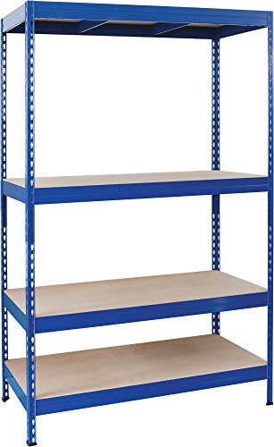 Etagère Stabil métallique - 4 tablettes agglomérées - 220 kg par tablette - Dimensions 120 x 192 x 50 cm