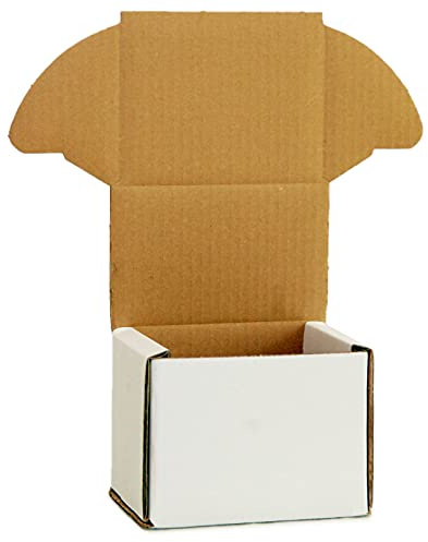KAPCO 25 x Smash Proof Boxes (15 x 11 x 9.5cm) for Shipping and Gifts Packaging, Mailing and Packing Box, Blank Mug Mailer Boxes, Easy Folding Gift Box with Lid (White)