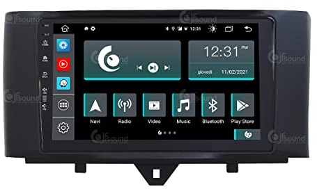 JF-039SO-X9 Autorradio de Ajuste Personalizado Compatible con Smart Android GPS Bluetooth WiFi Dab USB Pantalla táctil Full HD 9 procesador de 8 núcleos y comandos de Voz