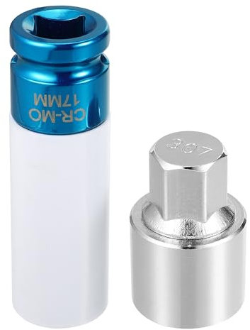 uxcell 1 lot de 307 écrous de roue antivol pour clé de verrouillage de roue Mercedes Benz avec écrou de protection